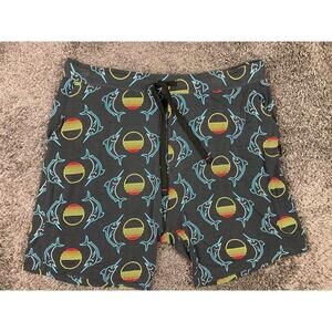 SAXX Snooze Short Mens Sunset Crest Marlin Lounge Sleep Relaxed Fit Sz XXL